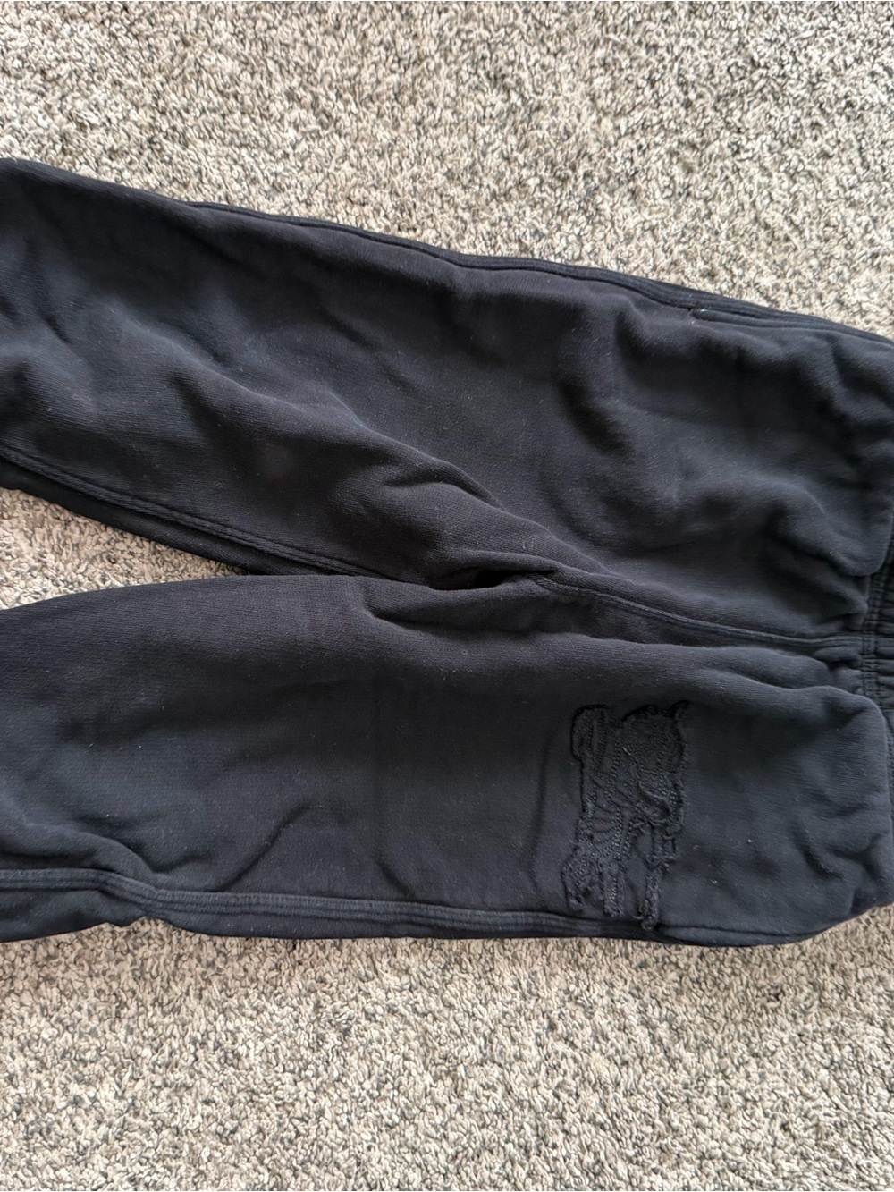 Burberry Black Kids Sweatpants with Subtle Logo Detail